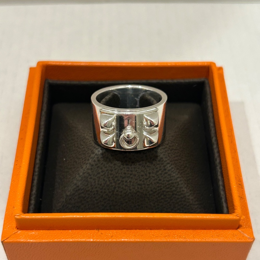 Hermes Collier De Chien Silver Ring - Picture 3 of 11